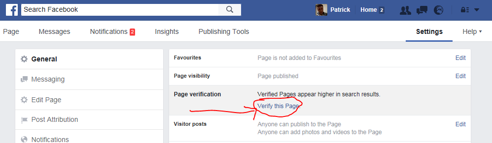 How to verify your Facebook Business Page
