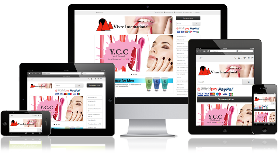 Vivre International Fully Responsive eCommerce Web Design