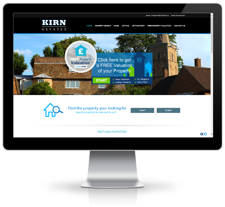 estate agent website design